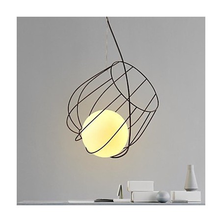 Luminária pendente de metal com design retrô Luminária pendente de metal com design retrô