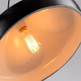 Luminária pendente de metal com pintura estilo retrô vintage mini