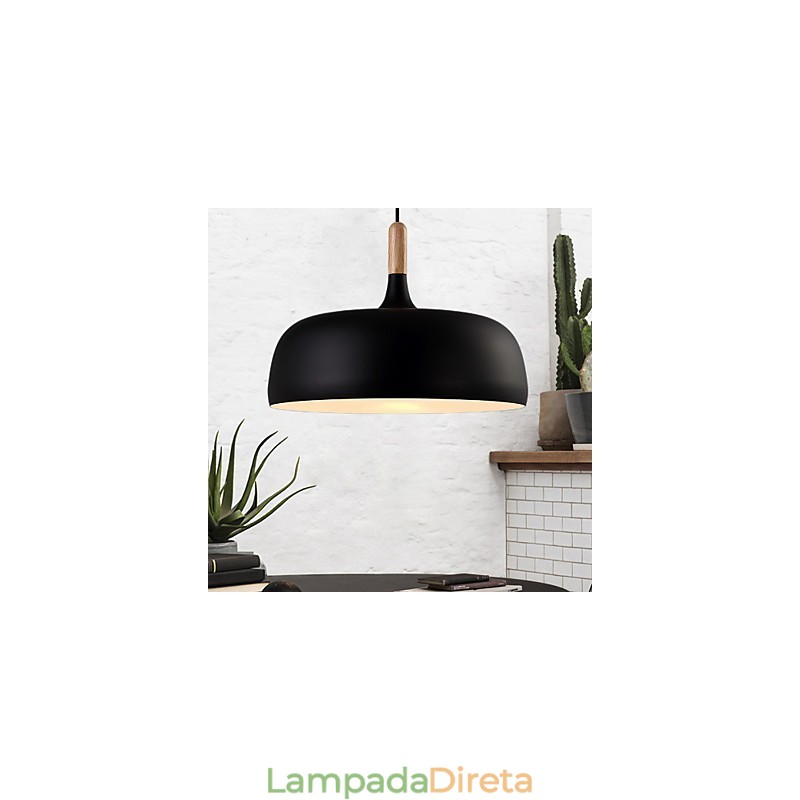 Luminária pendente de metal moderna e contemporânea para campo