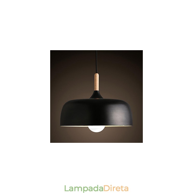 Luminária pendente de metal moderna e contemporânea para campo