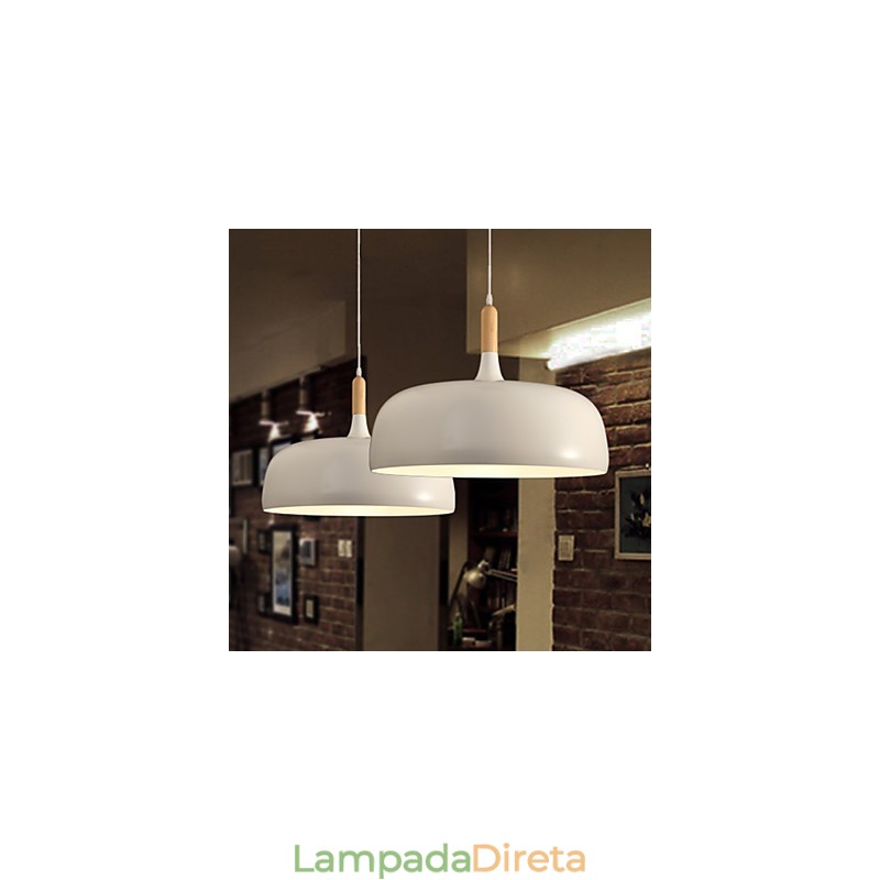 Luminária pendente de metal moderna e contemporânea para campo