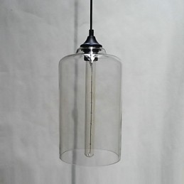 Garrafa Design Pendente 1 Luz Conciso Ferro Pintura