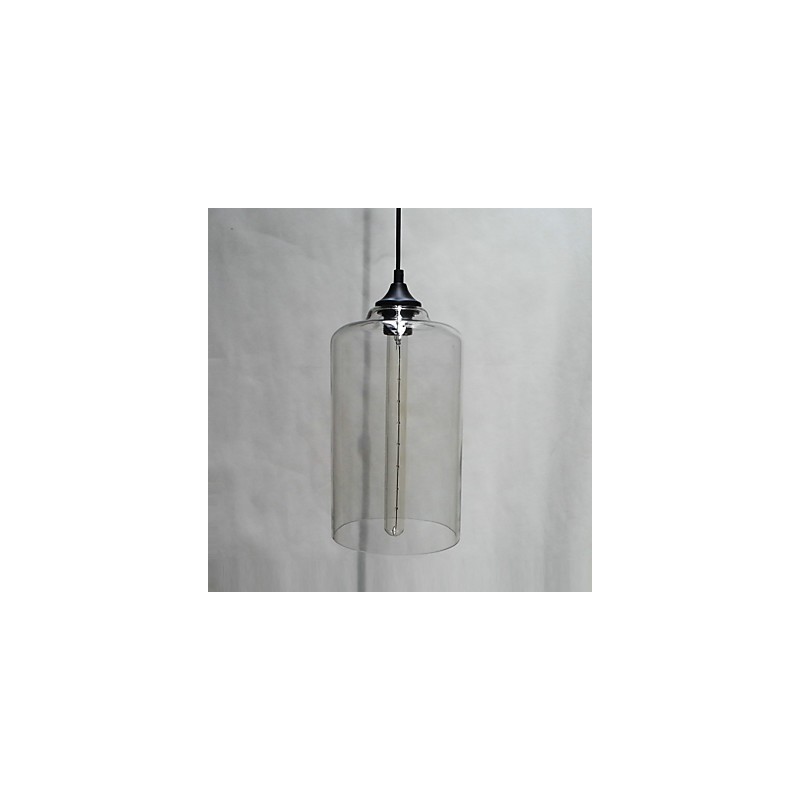 Garrafa Design Pendente 1 Luz Conciso Ferro Pintura