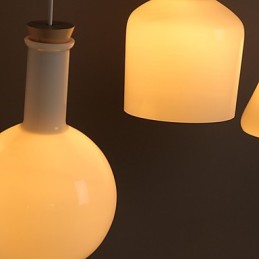 Linha de Garrafas de Vidro Mágico Branco Criativo Contemporâneo e Contratado Droplight