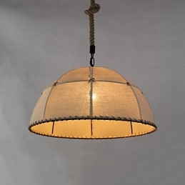 35CM Loft Industrial Wind Straightforward Linen American Country Creative Arts Droplight Lâmpada