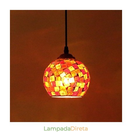Luminária pendente de metal com pintura contemporânea moderna Luminária pendente de metal com pintura contemporânea moderna
