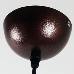 Luminária pendente de metal com pintura contemporânea moderna