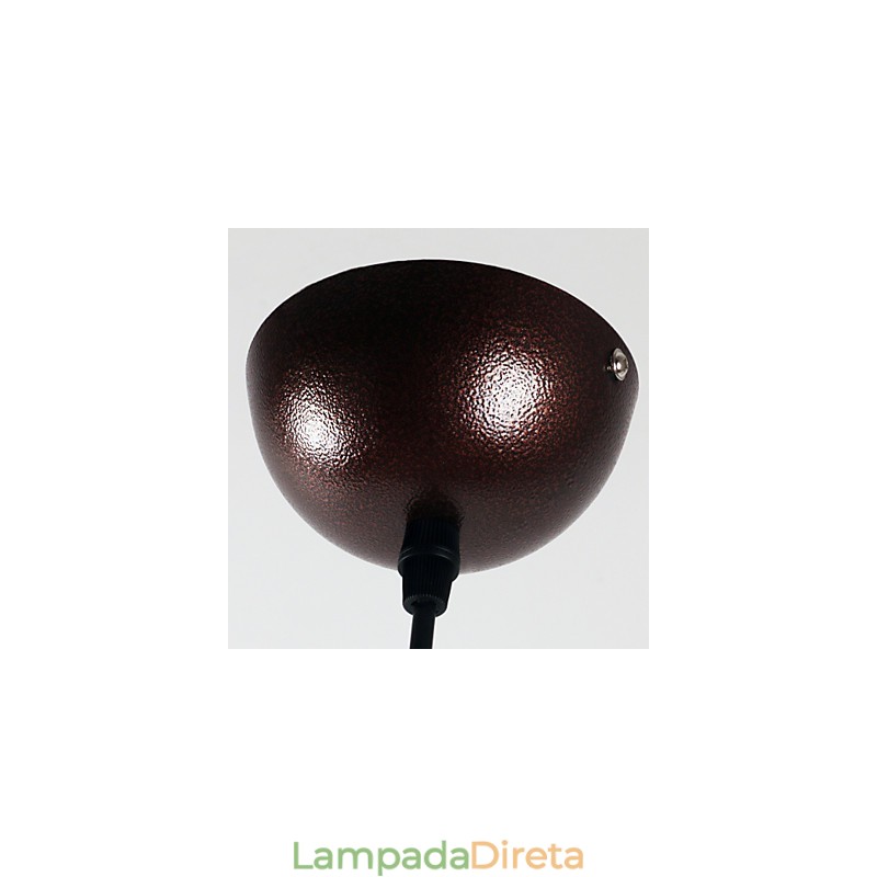 Luminária pendente de metal com pintura contemporânea moderna