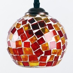 Luminária pendente de metal com pintura contemporânea moderna