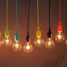 Lustre criativo de silicone com dragão arco-íris