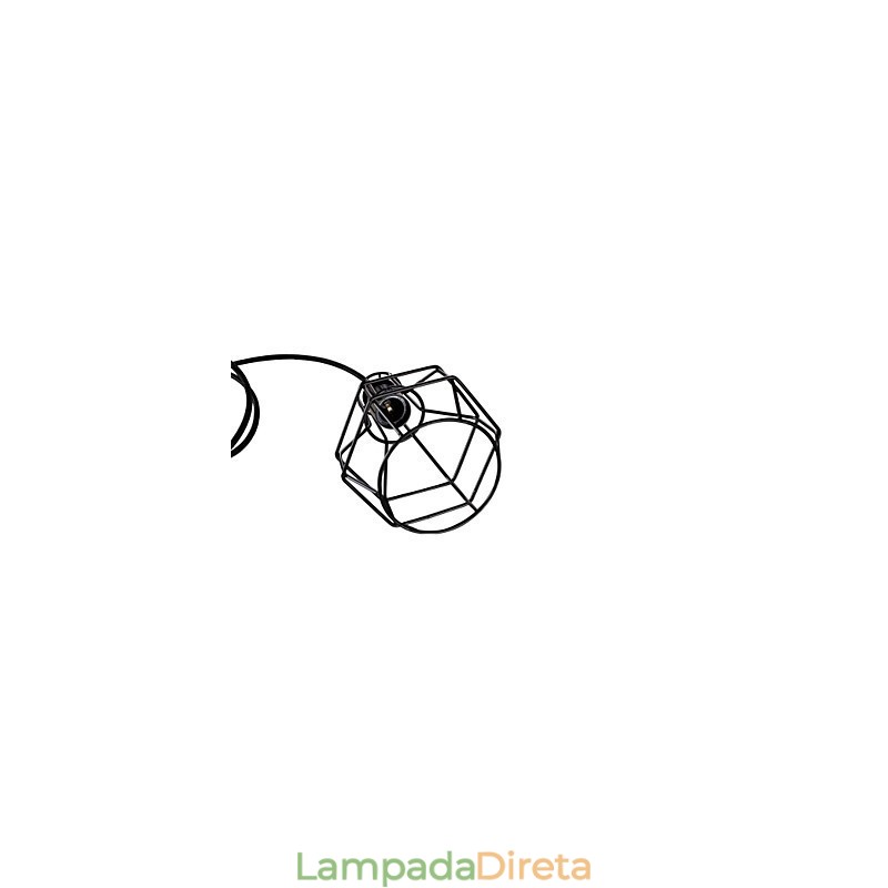 Estilo Mini Retro Pintura Metal Pendente Luz Garagem