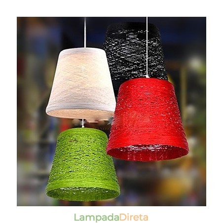Lâmpada de teto suspensa de cabeça única moderna Rural Cany Art Woven Rattan Lâmpada de teto suspensa de cabeça única moderna Rural Cany Art Woven Rattan