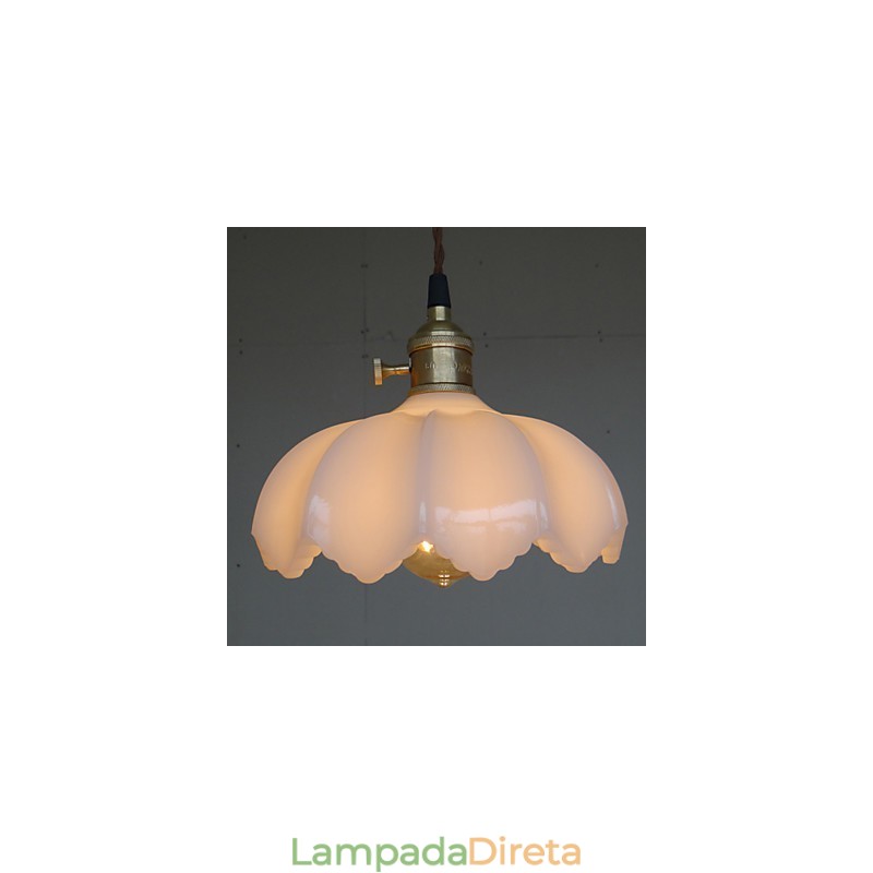 Retro Lighting Lights Luz Pendente De Vidro