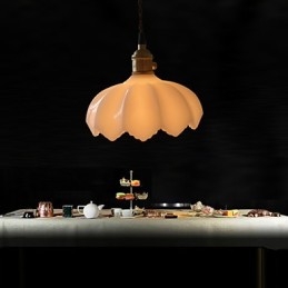 Retro Lighting Lights Luz Pendente De Vidro