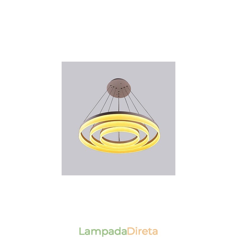 Venda quente cor branca acrílico moderno pendurado luz 130W