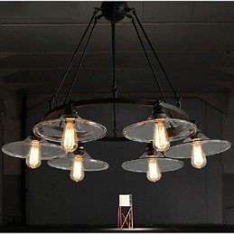 Tradicional Clássico Vintage Retro Lanterna Country Mini Estilo Pintura Metal Pingente Luz Jantar