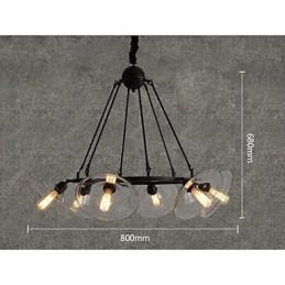 Tradicional Clássico Vintage Retro Lanterna Country Mini Estilo Pintura Metal Pingente Luz Jantar