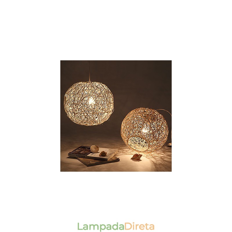 Cany Art Lamp Rural Chinlon Droplight Lâmpada Droplight Luz