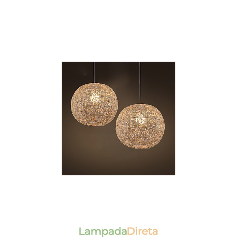 Cany Art Lamp Rural Chinlon Droplight Lâmpada Droplight Luz