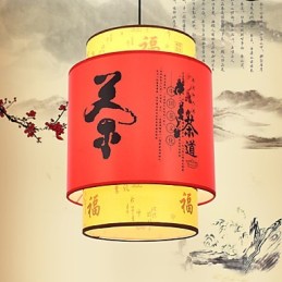Lustre de cabeça única para refeições Archaizes Teahouse Lâmpada pequena Droplight