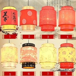 Lustre de cabeça única para refeições Archaizes Teahouse Lâmpada pequena Droplight