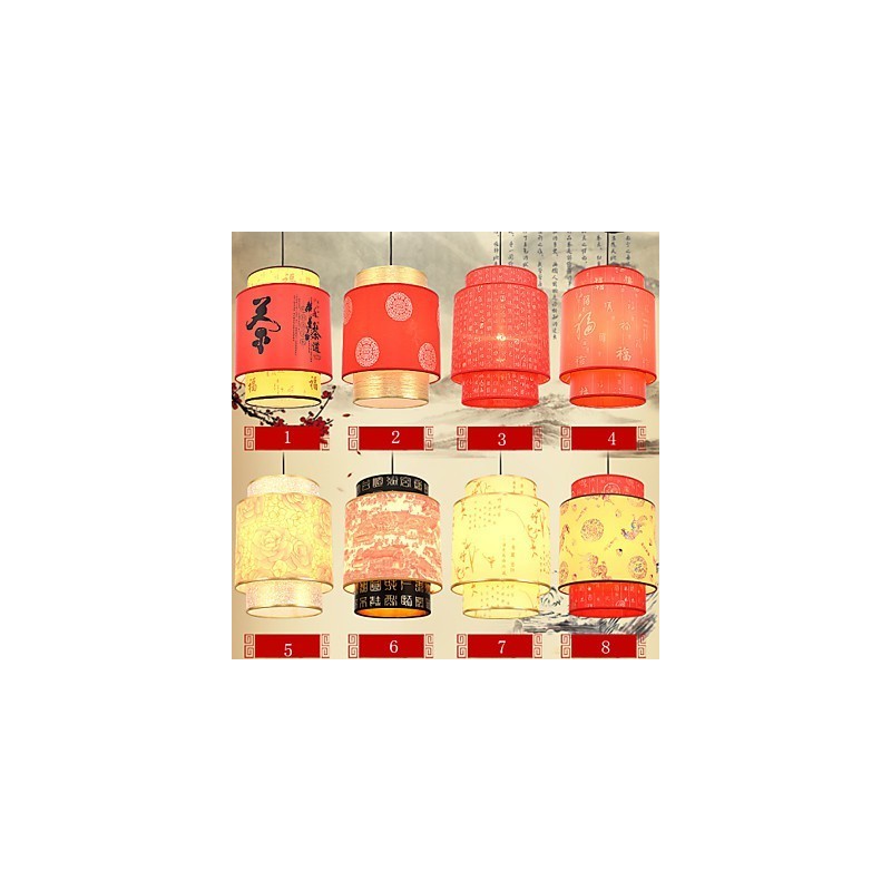 Lustre de cabeça única para refeições Archaizes Teahouse Lâmpada pequena Droplight