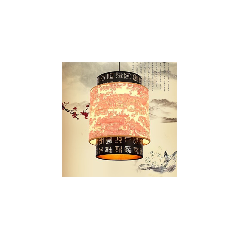 Lustre de cabeça única para refeições Archaizes Teahouse Lâmpada pequena Droplight