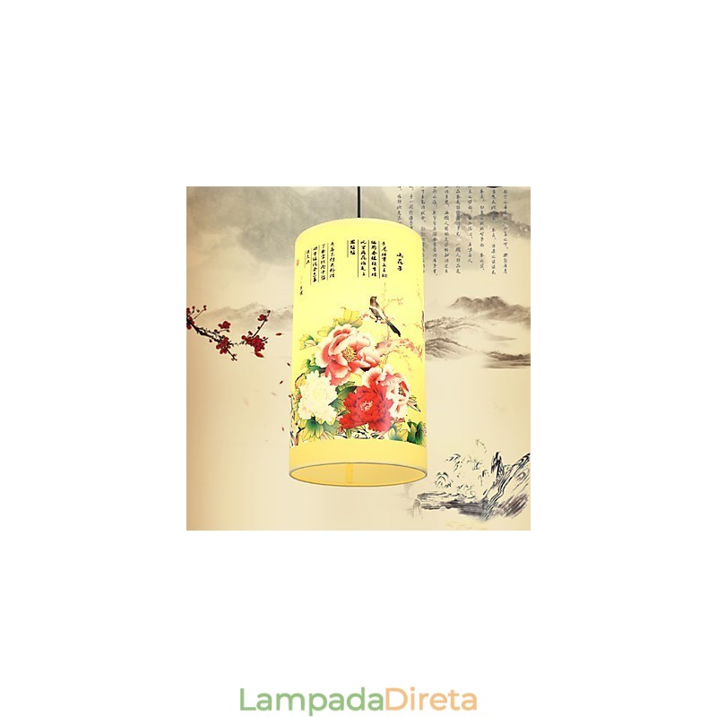 Lustre de cabeça única para refeições Archaizes Teahouse Lâmpada pequena Droplight