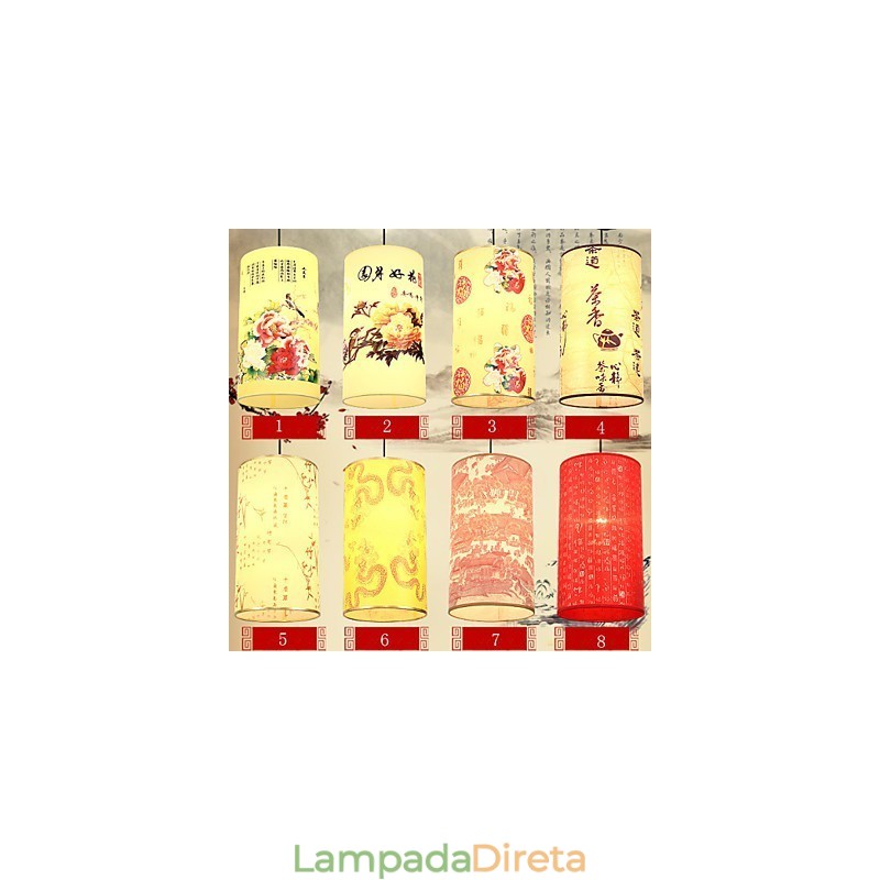 Lustre de cabeça única para refeições Archaizes Teahouse Lâmpada pequena Droplight