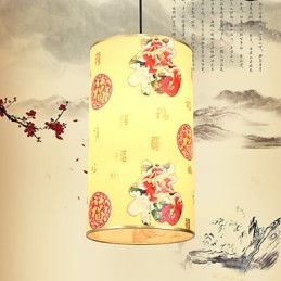 Lustre de cabeça única para refeições Archaizes Teahouse Lâmpada pequena Droplight