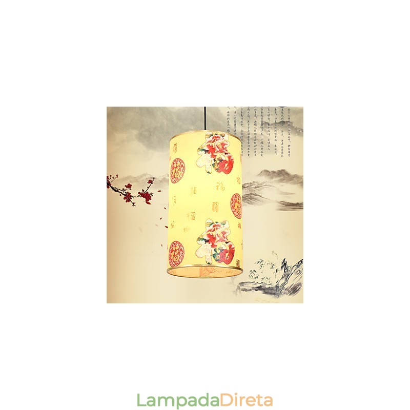 Lustre de cabeça única para refeições Archaizes Teahouse Lâmpada pequena Droplight
