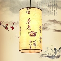Lustre de cabeça única para refeições Archaizes Teahouse Lâmpada pequena Droplight