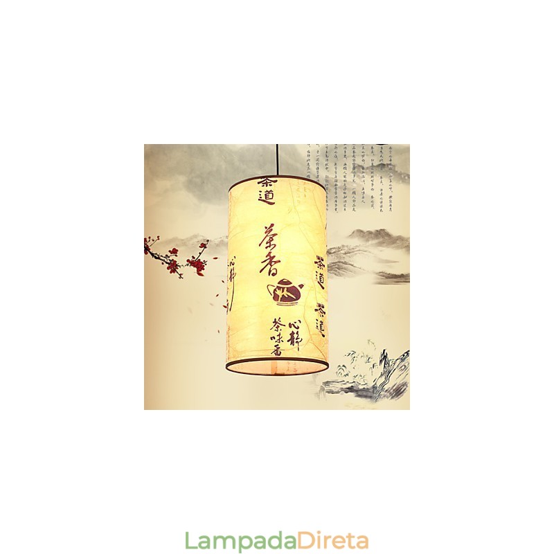 Lustre de cabeça única para refeições Archaizes Teahouse Lâmpada pequena Droplight