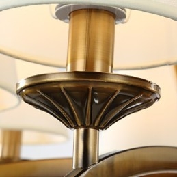 Lustre de metal galvanizado estilo vintage rústico Lodge Mini
