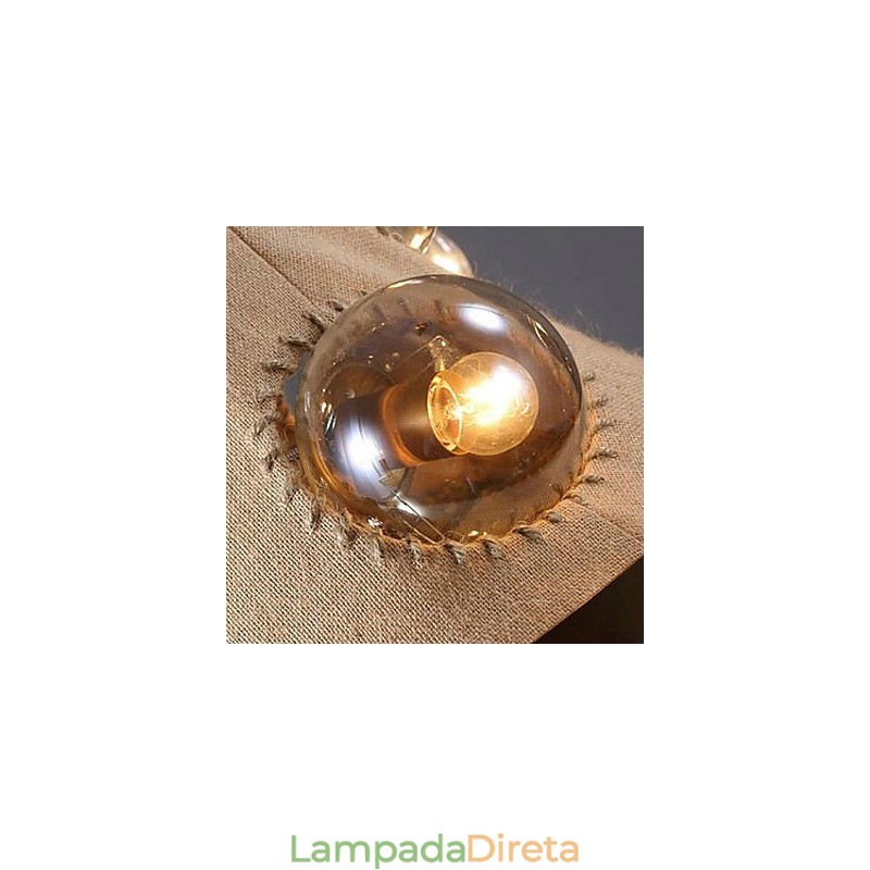 Candelabro de metal com pintura country, luminária pendente, quarto