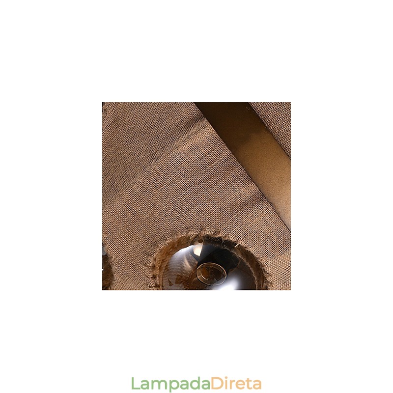 Candelabro de metal com pintura country, luminária pendente, quarto
