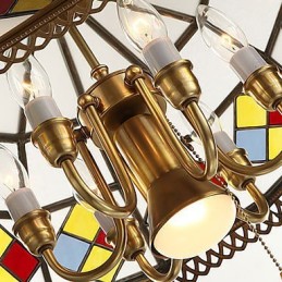 Luminárias pendentes Cristal Mini Estilo Tradicional Clássico Metal