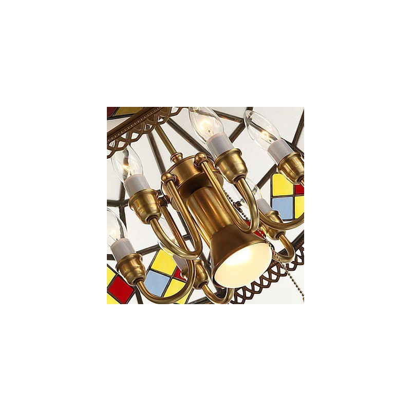 Luminárias pendentes Cristal Mini Estilo Tradicional Clássico Metal