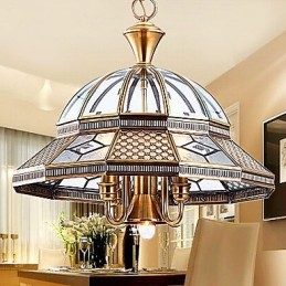 Luminárias pendentes Cristal Mini Estilo Tradicional Clássico Metal