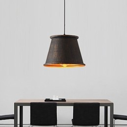 Luminária pendente de metal com design retrô