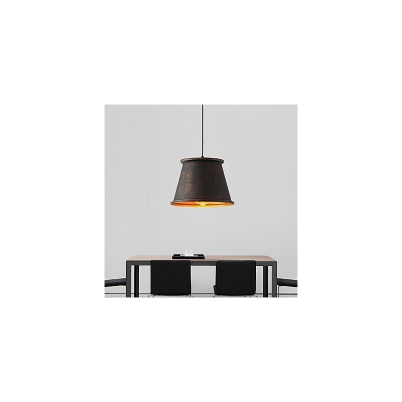 Luminária pendente de metal com design retrô
