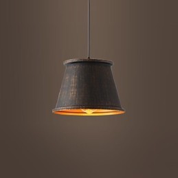 Luminária pendente de metal com design retrô