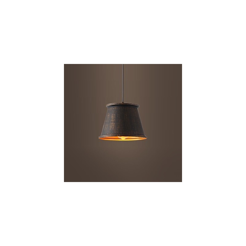 Luminária pendente de metal com design retrô