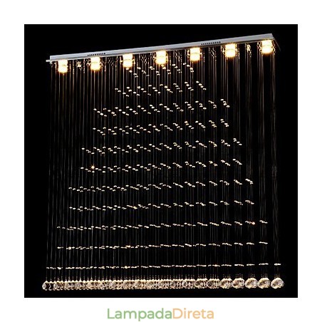 Luminária pendente de cristal K9, lustre de fio suspenso, iluminação de teto, luz para café interno Luminária pendente de cristal K9, lustre de fio suspenso, iluminação de teto, luz para café interno