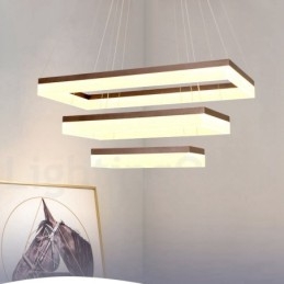 Wi Fi Smart Dimmable 3 Camadas Moderno Estilo Contemporâneo Casa Pendente Luz