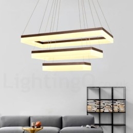 Wi Fi Smart Dimmable 3 Camadas Moderno Estilo Contemporâneo Casa Pendente Luz