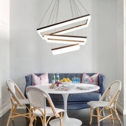 Wi Fi Smart Dimmable 3 Camadas Moderno Estilo Contemporâneo Casa Pendente Luz