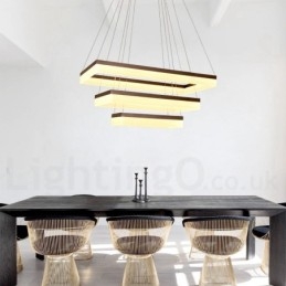 Wi Fi Smart Dimmable 3 Camadas Moderno Estilo Contemporâneo Casa Pendente Luz