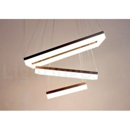 Wi Fi Smart Dimmable 3 Camadas Moderno Estilo Contemporâneo Casa Pendente Luz