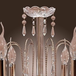Lustre de Cristal Elegante com 9 Luzes